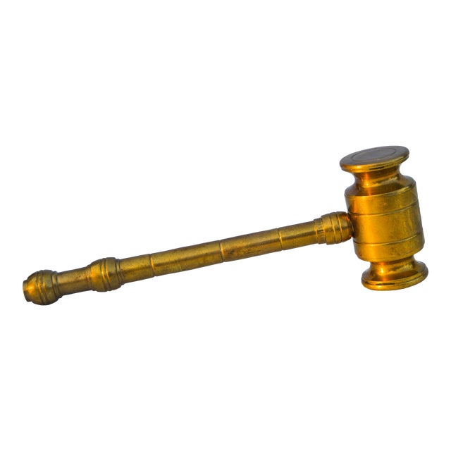 Vintage Brass Gavel Chairish