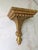 Vintage French Provincial style gilt decorative wall sconce.