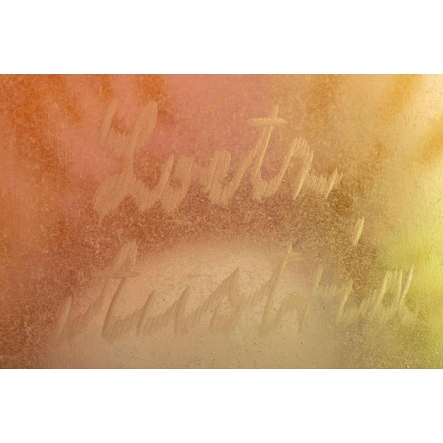 1900 - 1909 Art Nouveau Austrian Glass Vase with Tricolore Decoration Blue Green Red Yellow from Johann Loetz Witwe, 1900s For Sale - Image 5 of 7