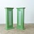 Paint Early 20th Century Pair of French Narrow Painted Paneled Pedestals For Sale - Image 7 of 11