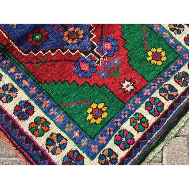 1960s Vintage Turkish Hand Knotted Area Rug - 37.5"x54" For Sale - Image 5 of 8