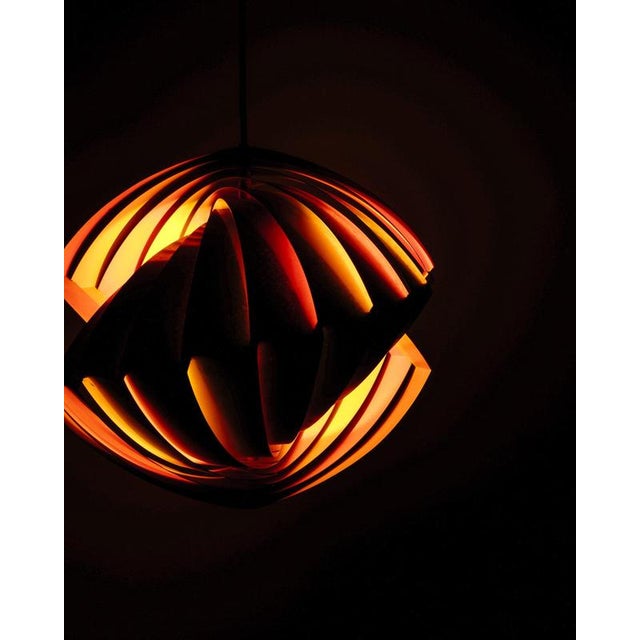 Danish Mid-Century Tivoli Brass Pendant by Louis Weisdorf for Lyfa Denmark, 1960s For Sale - Image 6 of 7