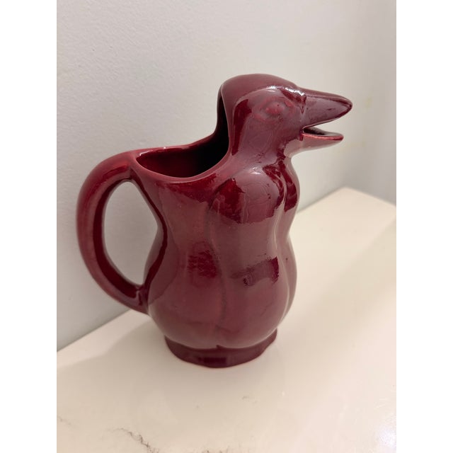 Mid 20th Century Vintage Argentinean Penguin Shaped Ceramic Pitcher For Sale - Image 5 of 9