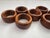 Vintage Mid-Century Modern Sculptural Solid Wood Napkin Rings - Set of 12 For Sale In Seattle - Image 6 of 8