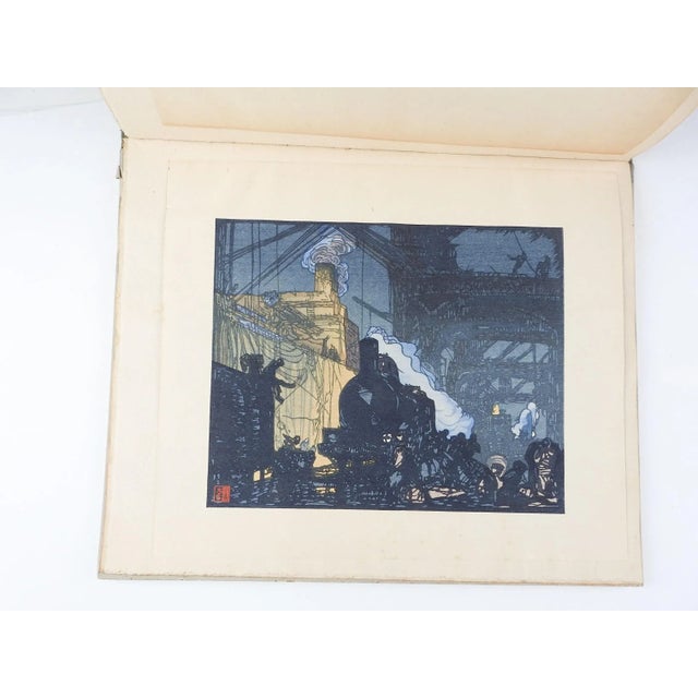 Vintage 1924 Urushibara 10 Woodcuts After Brangwyn For Sale - Image 10 of 13