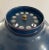 Vintage Table Lamp • Blue Metal For Sale - Image 4 of 4