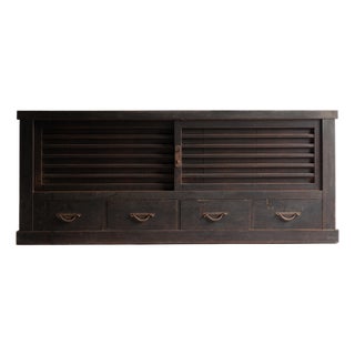 Japanese Antique Large Tansu 1860s-1900s / Sideboard Wabi Sabi For Sale
