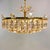 1970s Mid-Century Brutalist Clear Crystal and Brass Chandelier from Palwa, 1970s For Sale - Image 5 of 12