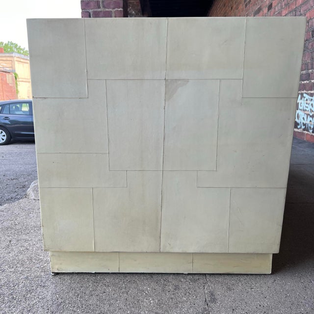 Karl Springer Goat Skin Wrapped Loveseat For Sale In Cleveland - Image 6 of 12