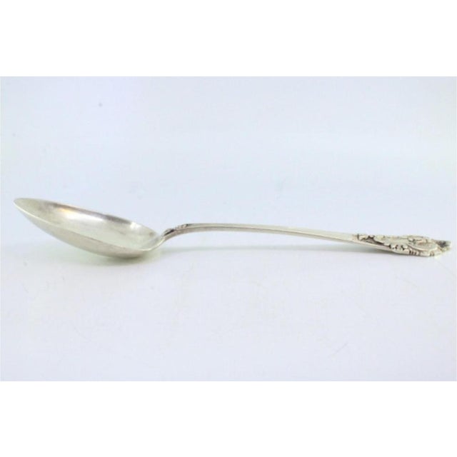 Silver Rice and Serving Spoon with Shell-Shaped Borders For Sale - Image 5 of 9