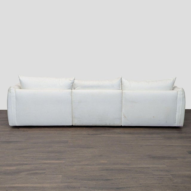 2010s Maiden Home 3-Seat Sofa in White Upholstery For Sale - Image 5 of 11