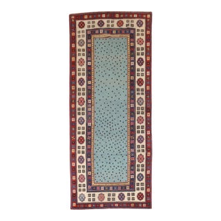 Antique Zabihi Collection Talish Blue Runner - 3'3" x 8' For Sale