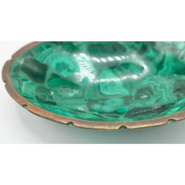 Mid 20th Century Mid Century Modern Malachite Dish For Sale - Image 5 of 8