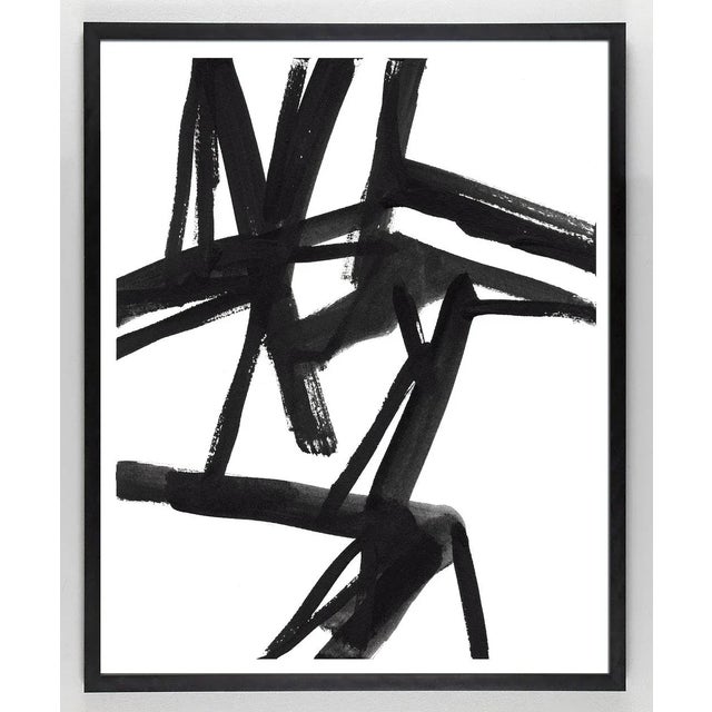 2020s Large Black and White Abstract Modern Art - "Shadows #2" Unframed Giclée Print For Sale - Image 5 of 5