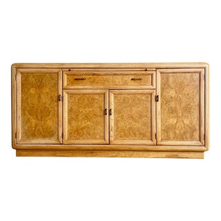 Mid Century Modern Burl Credenza by Thomasville For Sale
