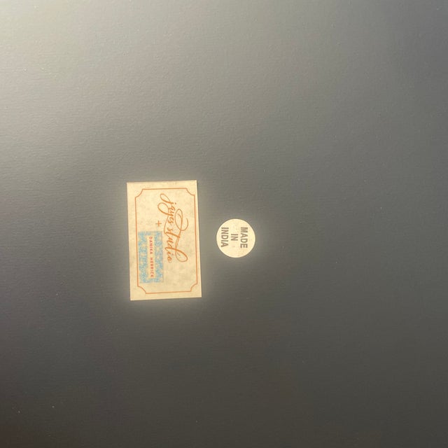 Wood Leopard Gold Bamboo Tray With Handles For Sale - Image 7 of 8