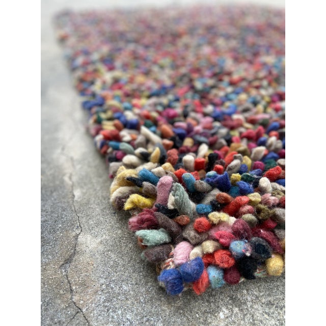 Vintage Modern Confetti Wool Shag Rug | by Chandra For Sale - Image 10 of 12