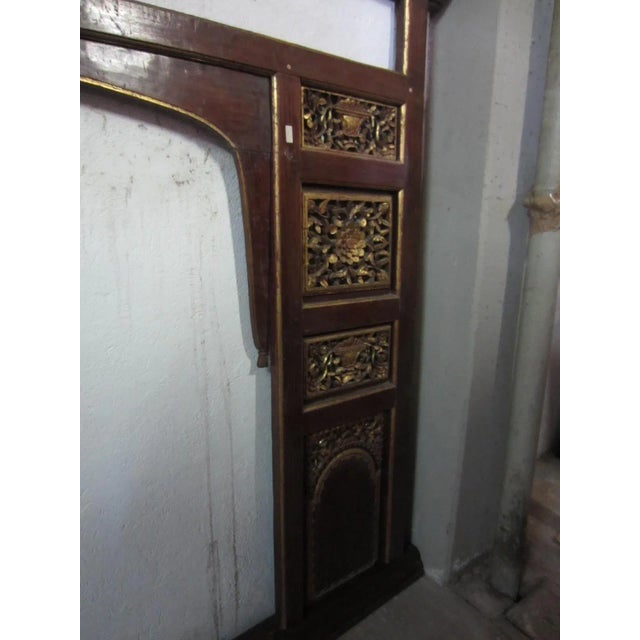 Wood Antique Room Divider For Sale - Image 7 of 10