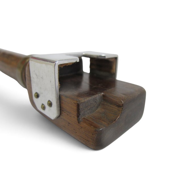 The Clark Lift Arm Lighter Fraternity Crest Antique Gadget Cane Walking Stick For Sale - Image 14 of 16