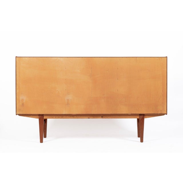 Mid-Century Danish Modern Teak High Sideboard or Bar Cabinet 1960s For Sale - Image 16 of 17