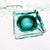 Green Vintage Murano Glass Ashtray in Green Glass, 1970s For Sale - Image 8 of 13