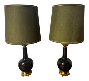 Vintage French Table Lamps, 1970, Set of 2
