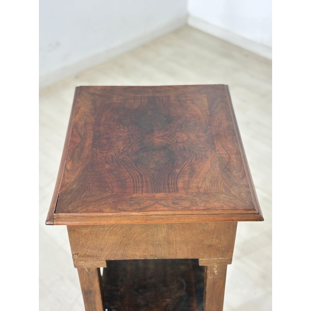 Brown Antique Gründerzeit Biedermeier Sewing Table in Pine, 1890s For Sale - Image 8 of 14
