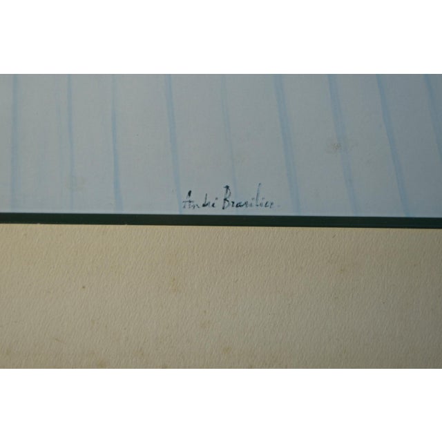 Blue André Brasilier, Rêve d'Été, 1980s, Lithograph, Framed For Sale - Image 8 of 9