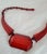 Antique Art Deco Cherry Amber Bakelite Bead Necklace, 1920 For Sale - Image 4 of 14