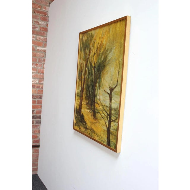 Gill Levin "Lakeside" Landscape Oil on Canvas For Sale - Image 4 of 12