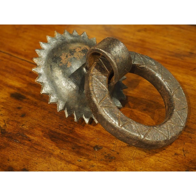 Wrought Iron Iberian Door Knocker, Circa 1800s For Sale - Image 9 of 9