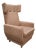 Mid-Century Modern Wingback Lounge Armchair on Castors in Upholstery, 1960 For Sale
