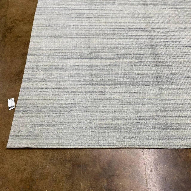 Gray Handwoven Modern Area Rug 8'2" X 9'8" For Sale - Image 8 of 13