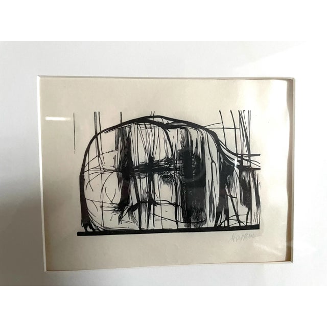 Baskin, Leornard. "Bartleby the Scrivener." Wood engraving in black on Sekishu paper. Edition size unknown. Image is 3.75"...