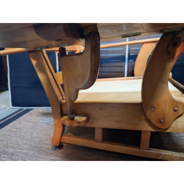 This Vintage Paddle-Arm Morris Style Recliner Chair For Sale - Image 9 of 11