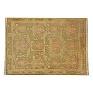 Large Tibetan Hand-Knotted Rug For Sale