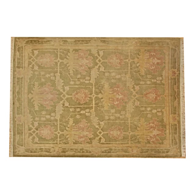 Large Tibetan Hand-Knotted Rug For Sale