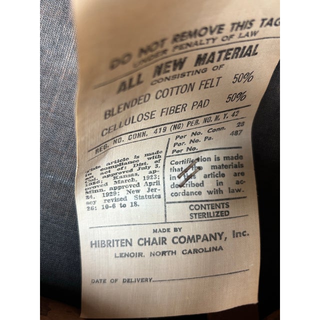 Mid 20th Century Set of 6 Hibriten Walnut and Cane Dining Chairs For Sale - Image 12 of 12