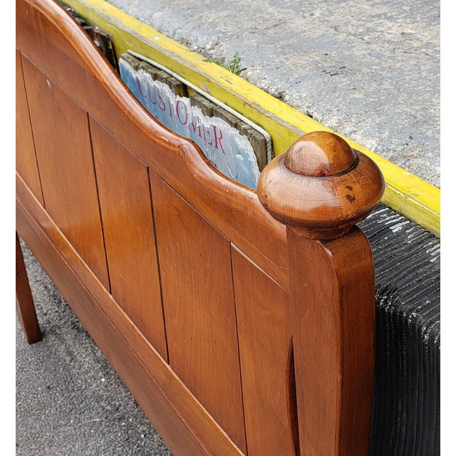 Vintage 1950s Rock Maple Virginia House Furniture Full Double Covered