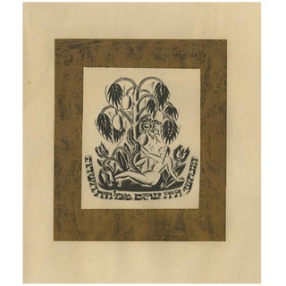 Nathan Altmann, Nude Eve and the Snake, 1923, Lithograph For Sale