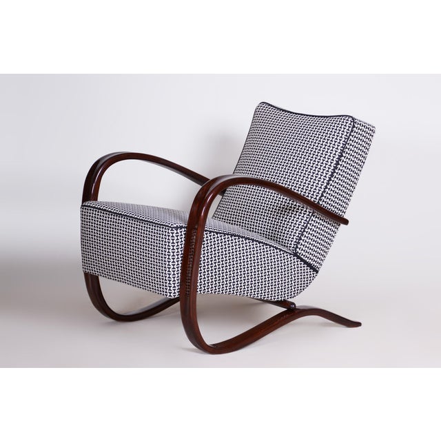 Art Deco Lounge Chairs by J. Halabala for Up Závody, 1930s, Set of 2 For Sale - Image 9 of 18