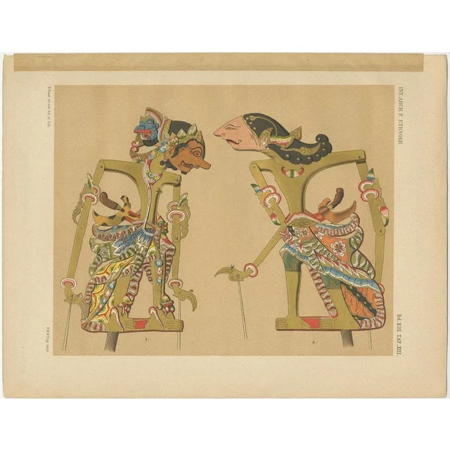 Juynboll, Wayang Puppets, 1900, Prints, Set of 10 For Sale - Image 10 of 12