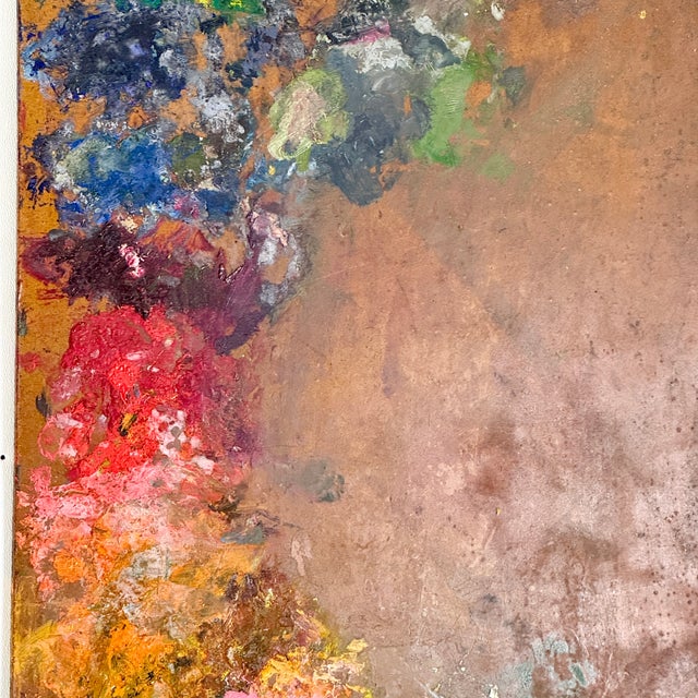 Rare Twin Pair of Authentic Vintage Used Artist Paint Palettes, Large Size For Sale - Image 9 of 10