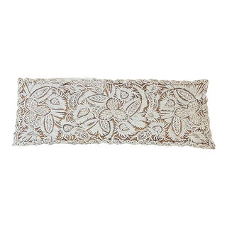 Antique Museum Battenburg Lace Tablecloth Runner For Sale