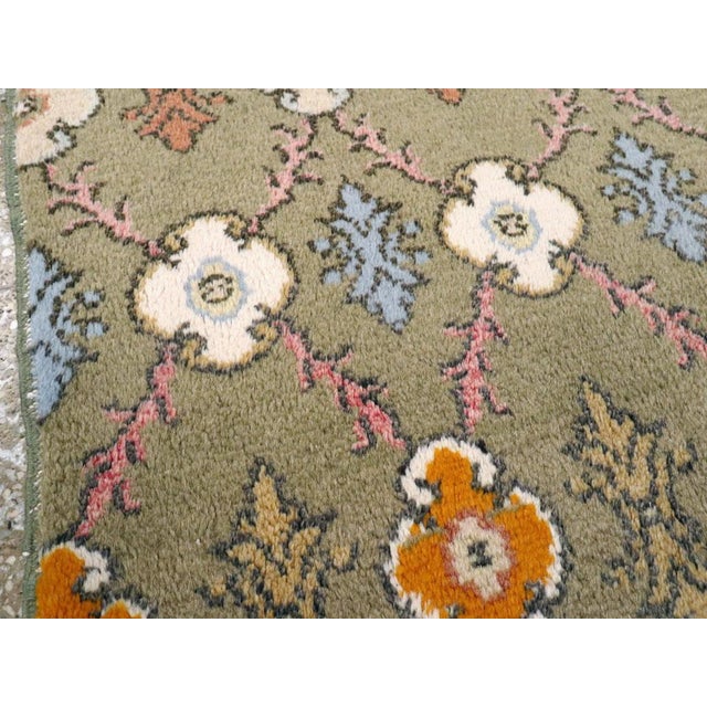 Mid 20th Century Galerie Shabab Collection Mid-20th Century Turkish Anatolian Throw Rug For Sale - Image 5 of 8