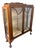 Vintage Art Deco Cocktail Display Cabinet in Walnut and Mahogany, 1930s For Sale