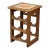 Vintage Italian Tile & Solid Oak Six Bottle Table Top Wine Rack For Sale