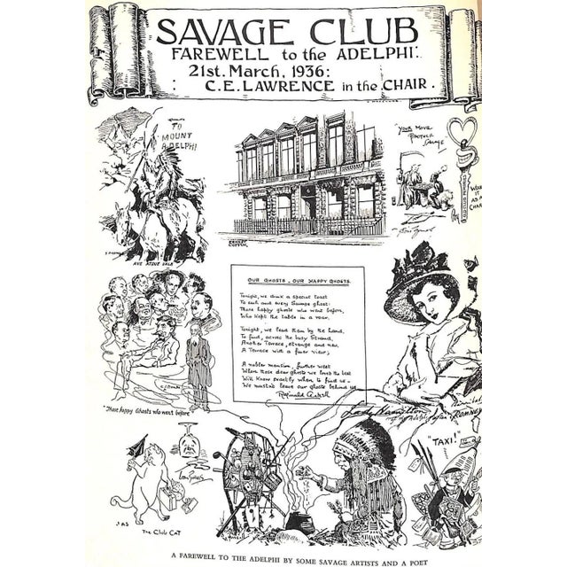 Paper "Brother Savages and Guests: A History of the Savage Club 1857-1957" 1958 Bradshaw, Percy V. For Sale - Image 7 of 12