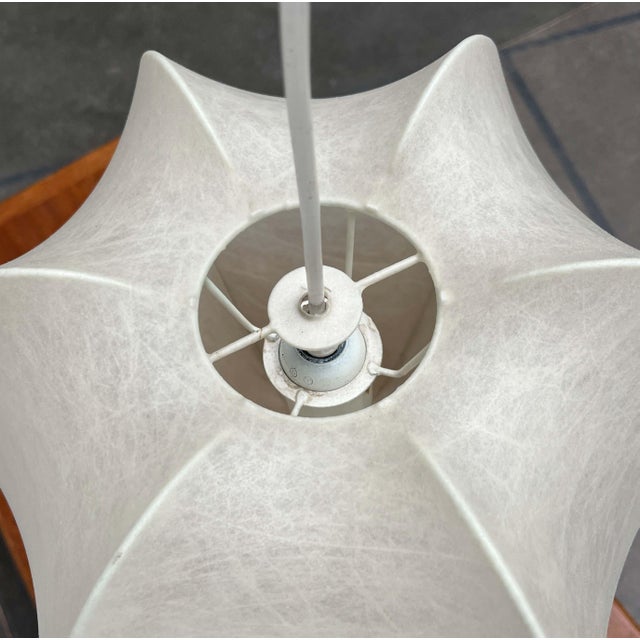 Mid-Century Modern Cocoon Pendant Lamp by Friedel Wauer for Goldkant Leuchten, Germany, 1960s For Sale - Image 17 of 18