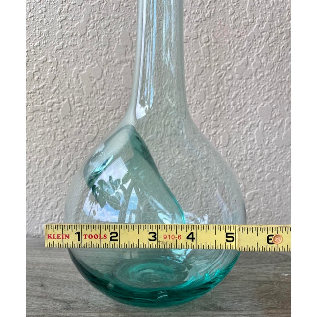 Recycled Glass Hand Blown White Wine Decanter With Ice Pocket Chairish